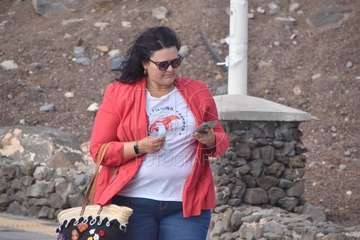 Izado de la bandera azul en Hoya del Pozo (foto TA/Francisco Javier Santana)